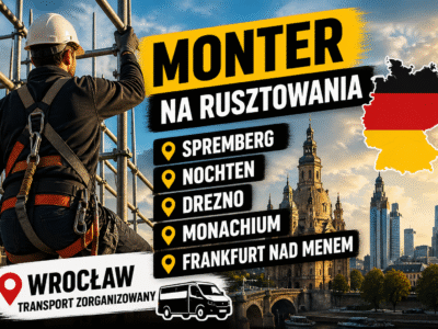 Monter rusztowań / pomocnik - polska umowa do 17€ netto