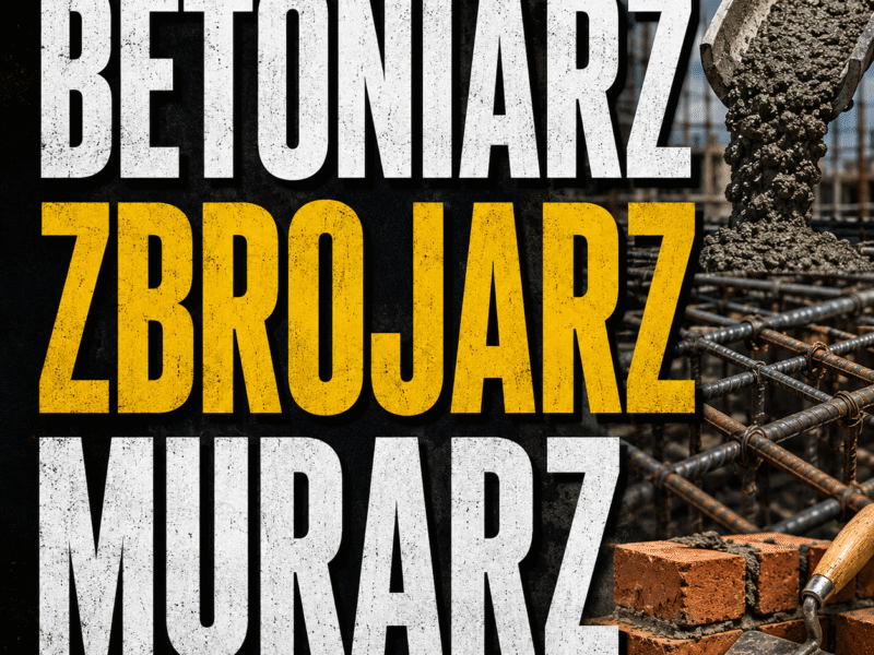 Betoniarz / Zbrojarz / Murarz – Niemiecka umowa do 20€ brutto