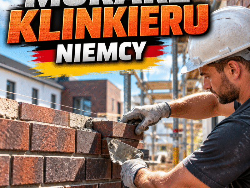 Murarz klinkieru Niemcy - nawet 4500€ netto